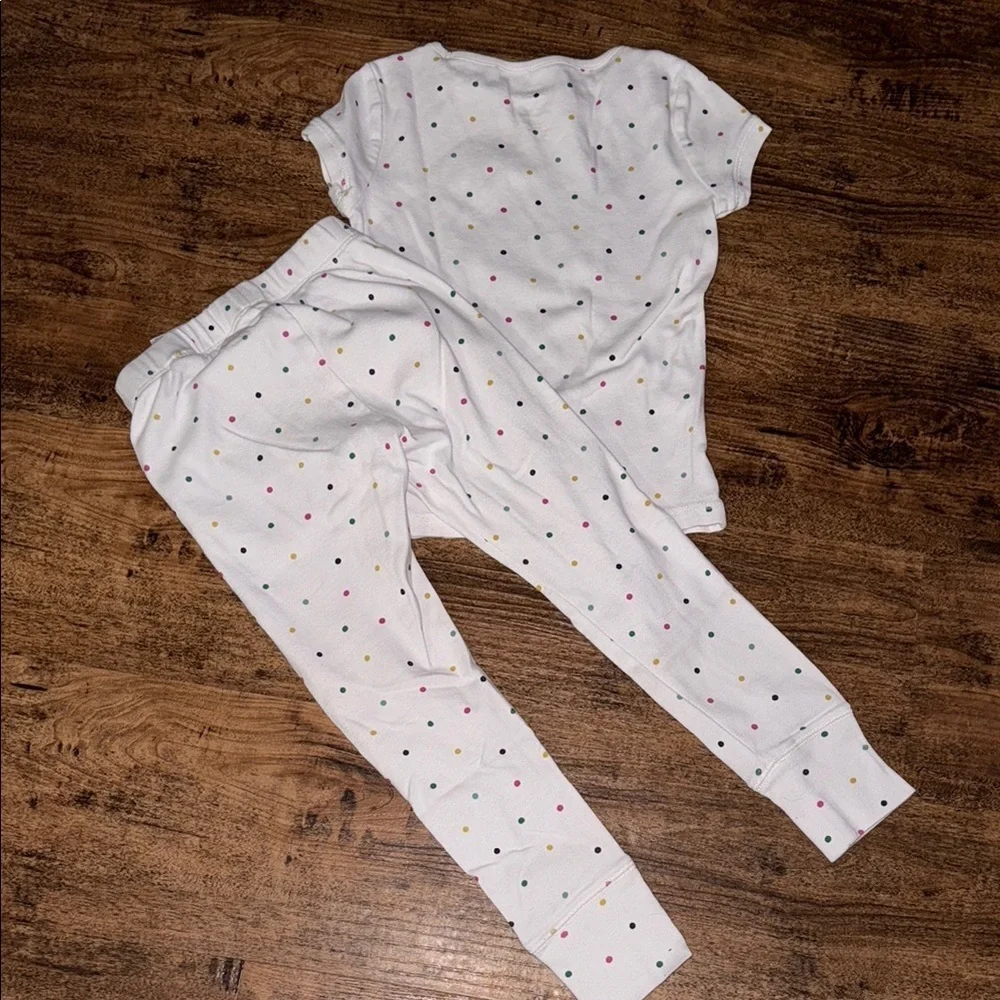 GAP Kids White Polka Dot Pajamas